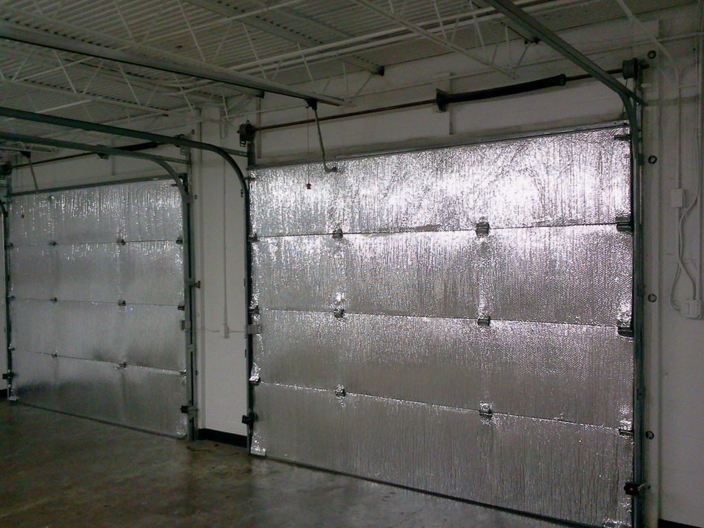 garage door insulation and automation
