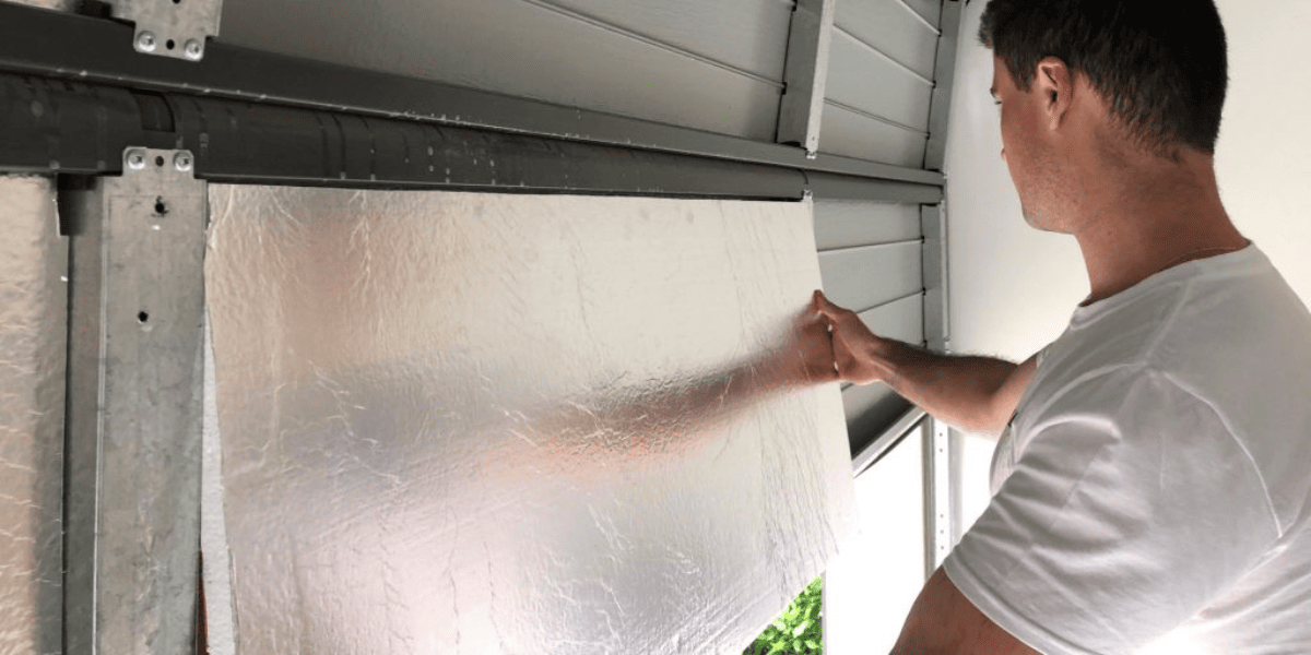 garage door insulation for indoor gardening