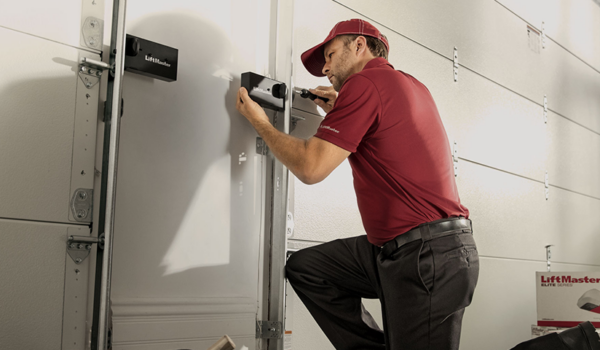 garage door inspection for stuck halfway doors